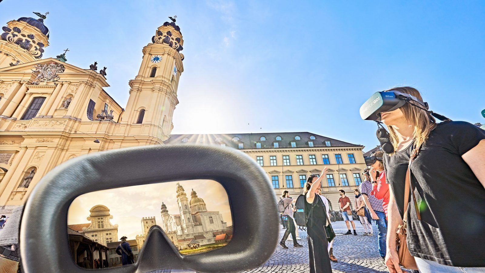 München, durch die VR-Brille betrachtet München, durch die VR-Brille betrachtet
